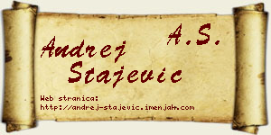 Andrej Stajević vizit kartica